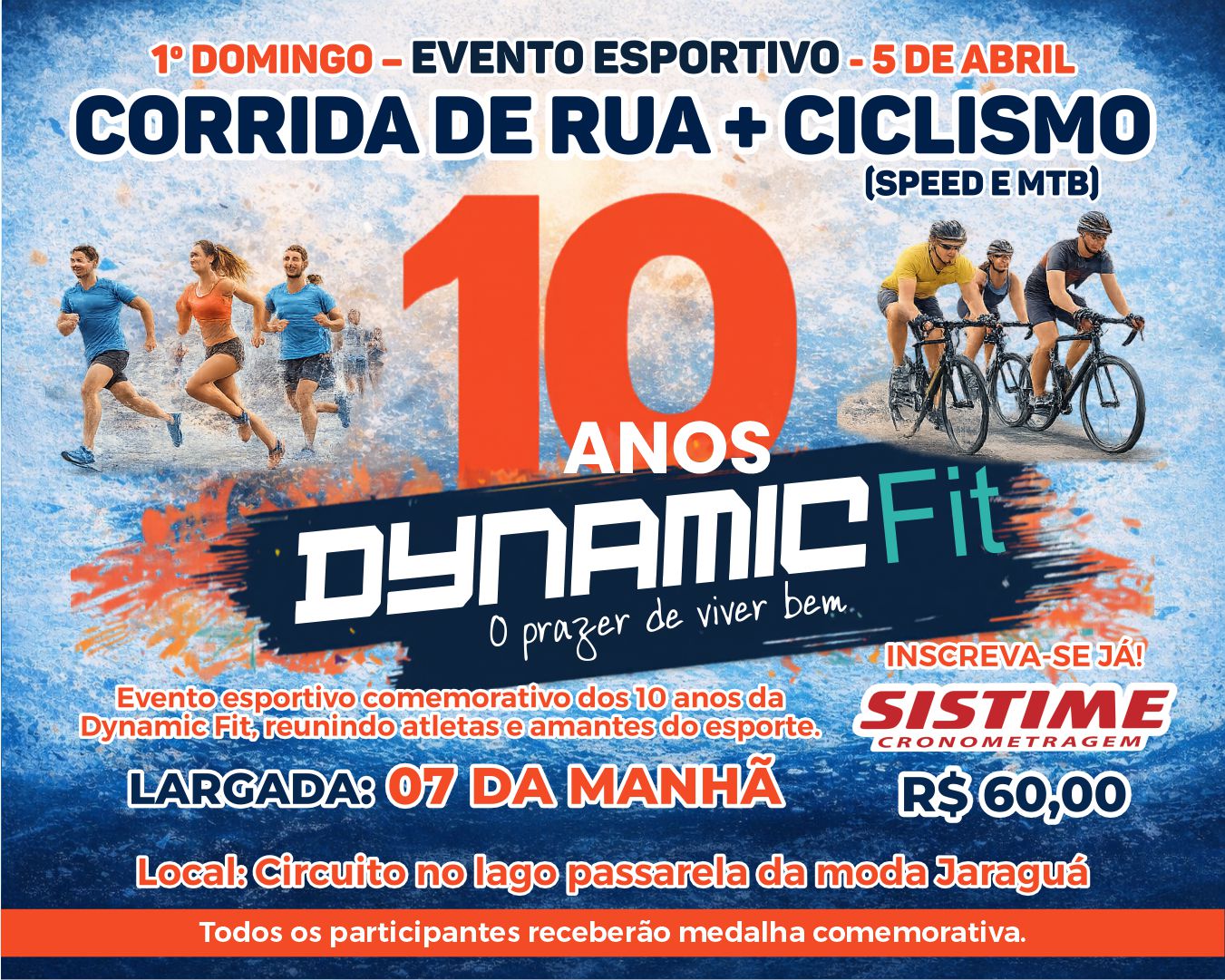 10 anos do Studio Academia Dynamic Fit – corrida em Jaraguá