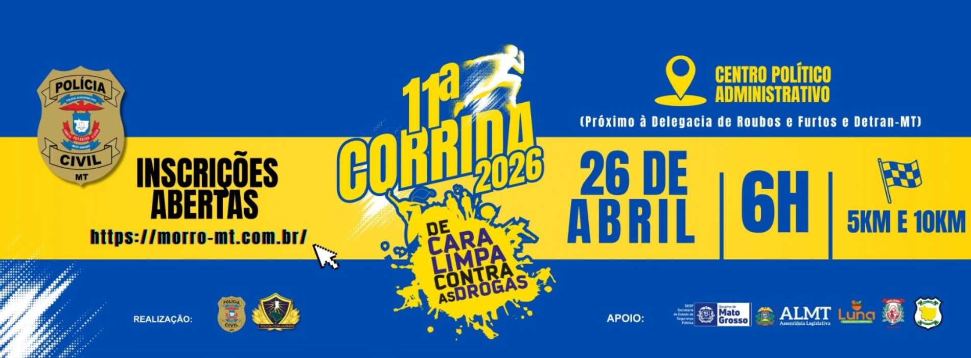 11ª Corrida de Cara Limpa Contra as Drogas – corrida em Cuiabá