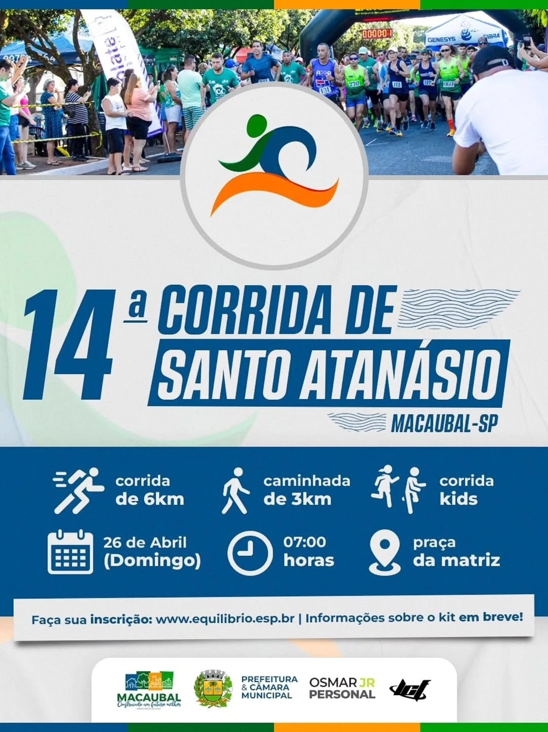 14ª Corrida Pedestre de Santo Atanásio – corrida em Macaubal