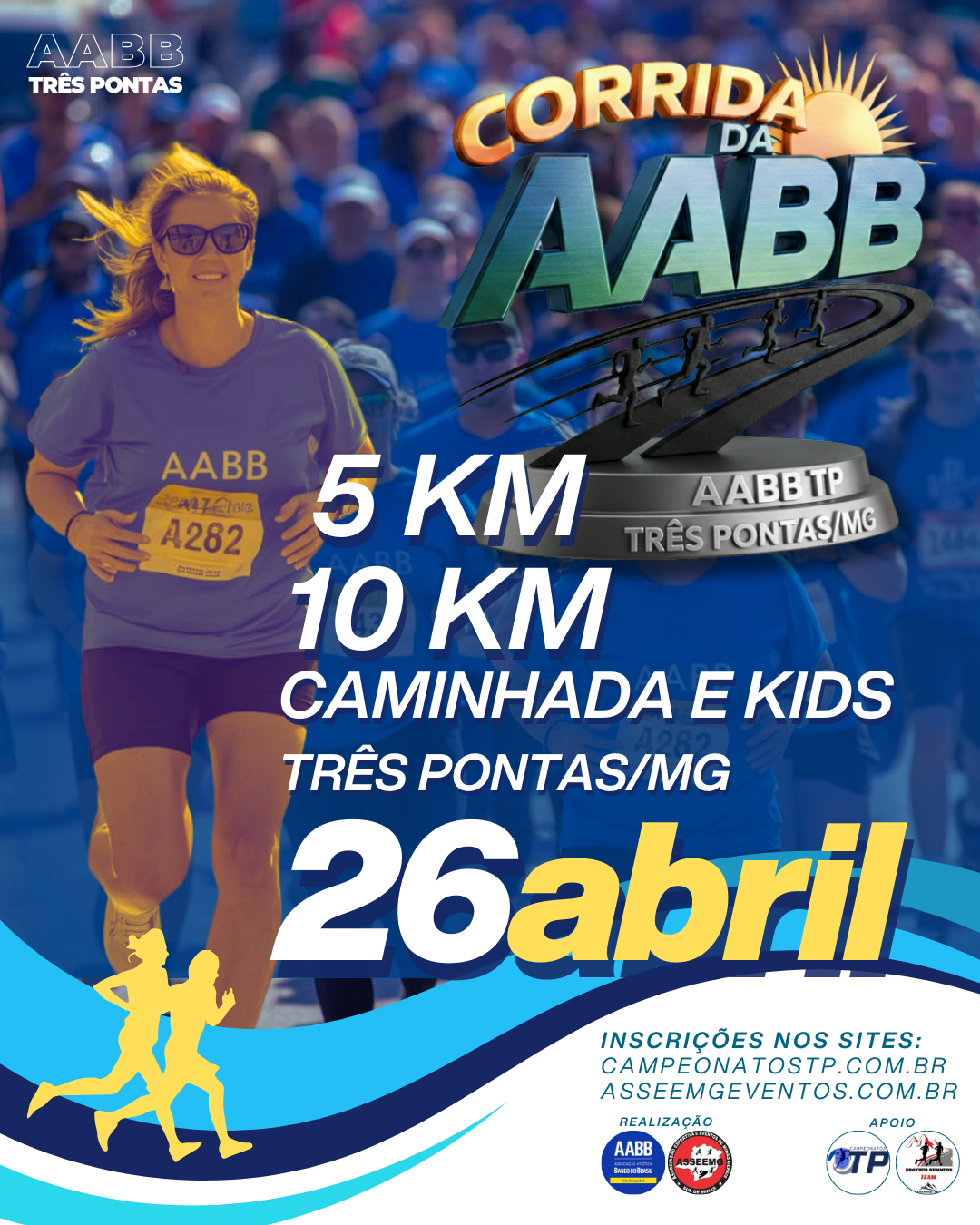1ª Corrida da AABB de Três Pontas – corrida em Três Pontas
