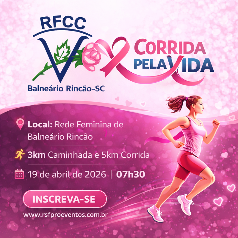 1ª Corrida Pela Vida – corrida em Balneário Rincão