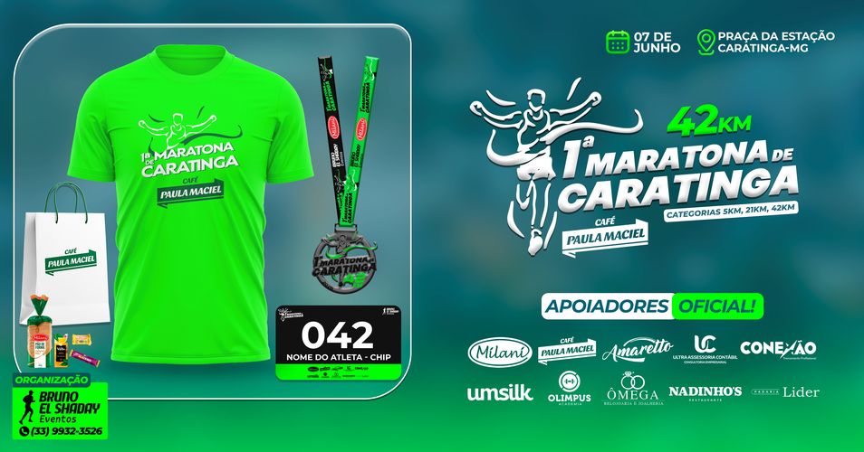 1ª Maratona de Caratinga – corrida em Caratinga