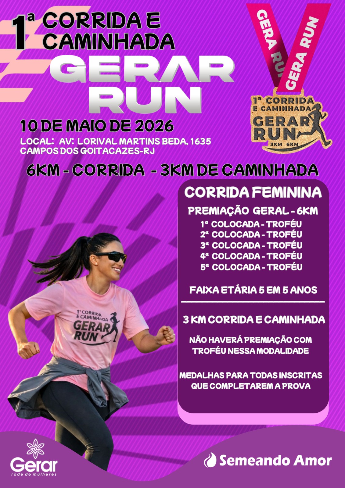 1º Gerar Run – corrida em Campos dos Goytacazes