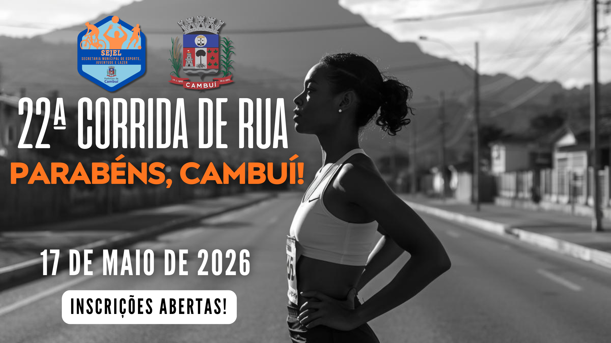 22ª Corrida de Rua Parabéns Cambuí – corrida em Cambuí