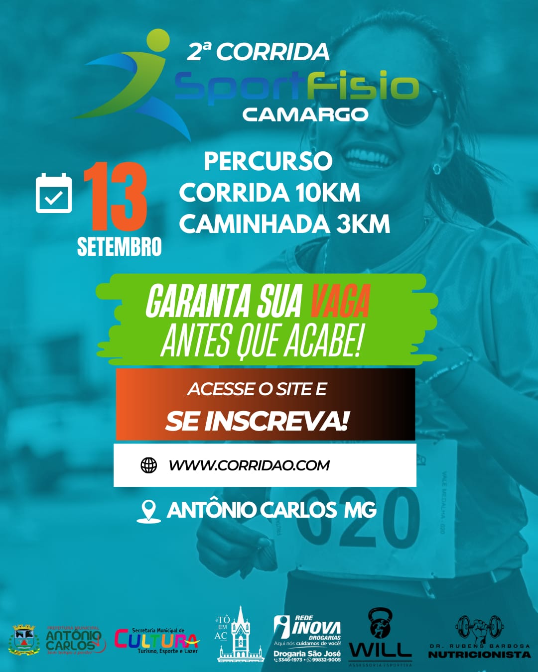 2ª Corrida Clínica Sportfisio Camargo – corrida em Antônio Carlos
