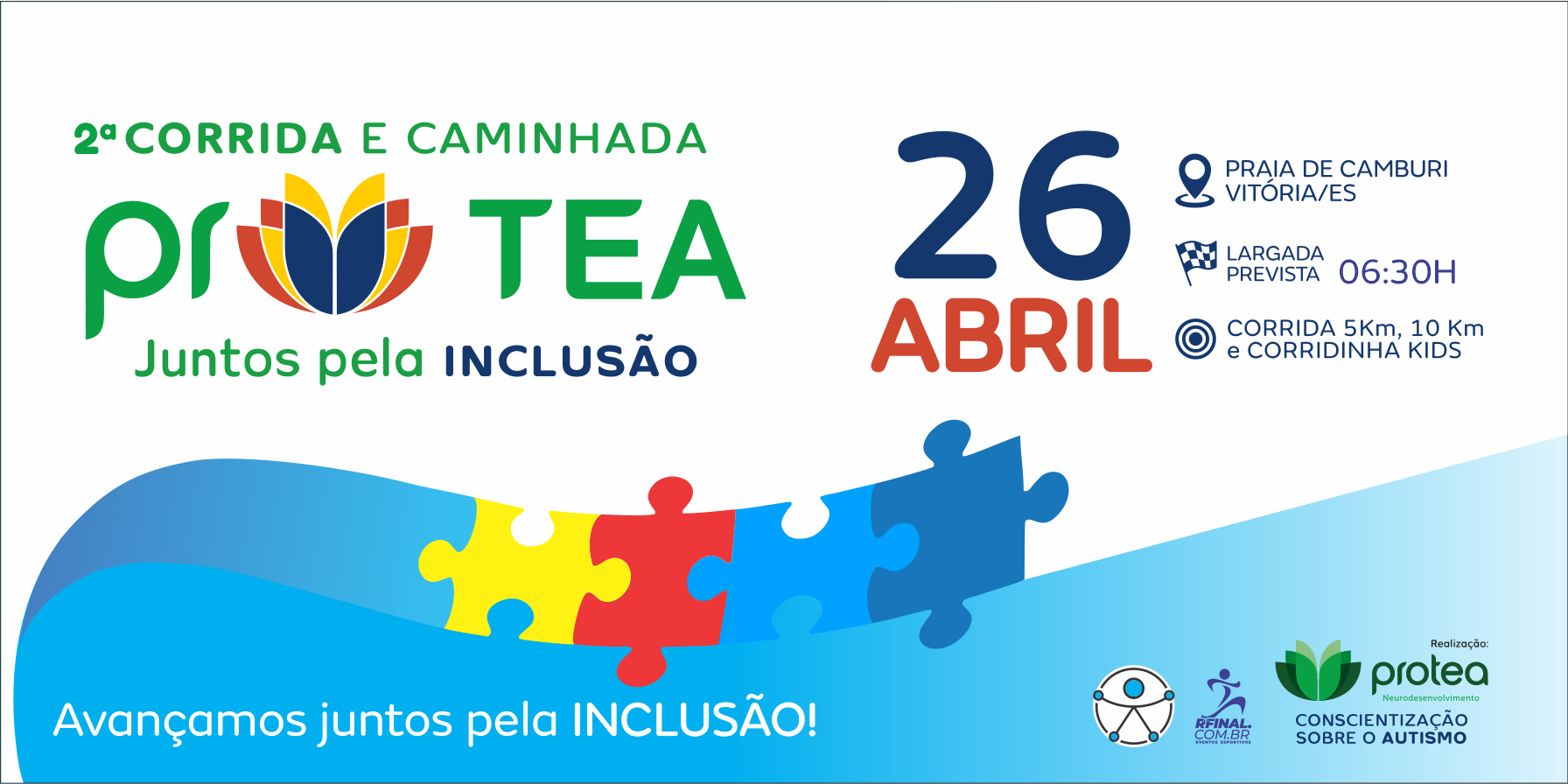 2ª Corrida e Caminhada PROTEA – Pela Conscientização do Autismo – corrida em Vitória