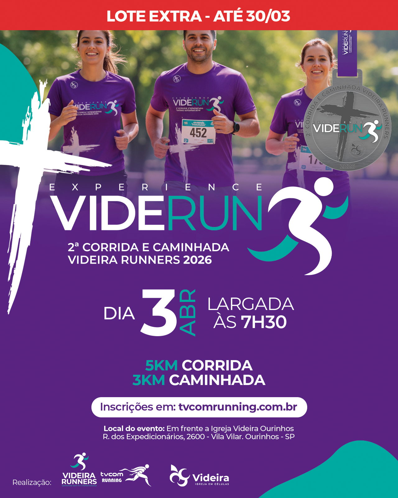 2ª Corrida e Caminhada Videira Runners – corrida em Ourinhos