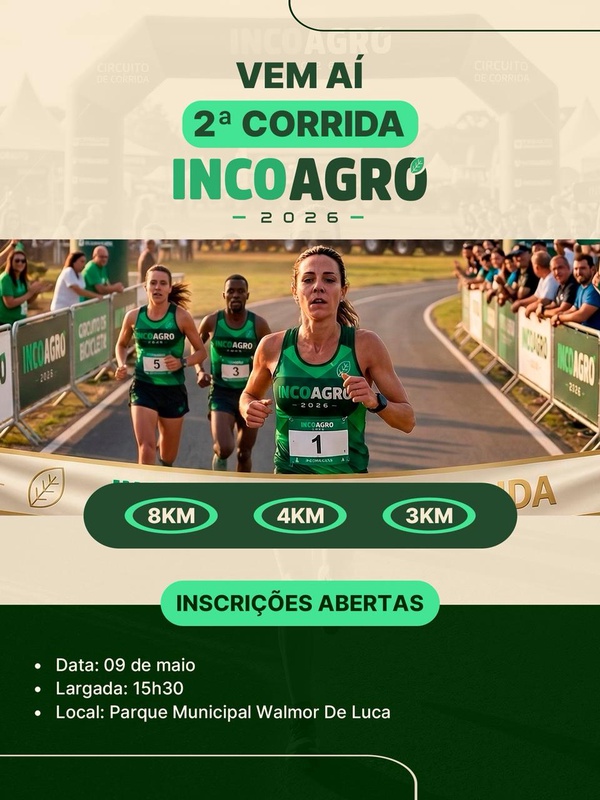 2ª Corrida Incoagro – corrida em Içara
