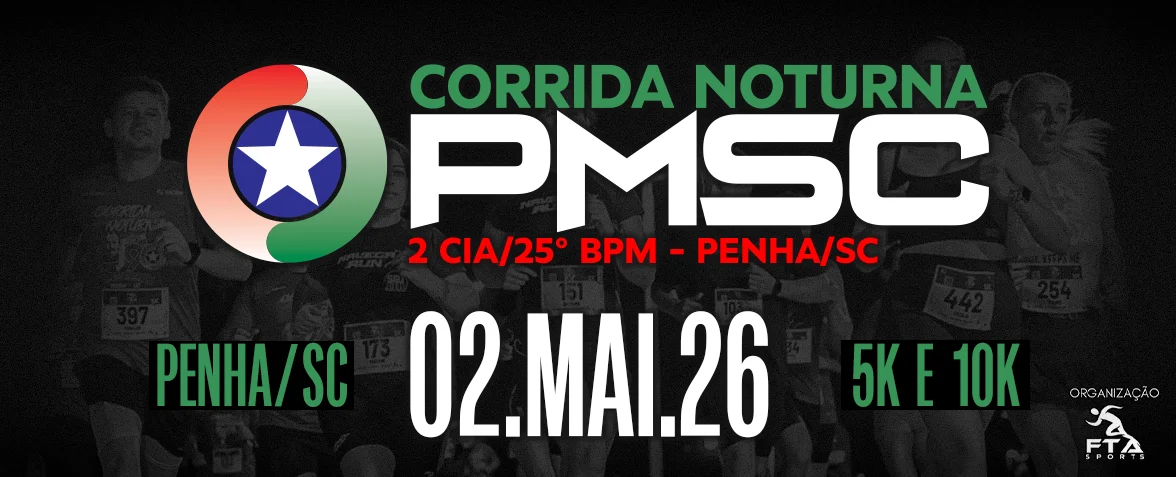 2ª Corrida Noturna da Polícia Militar de Penha – corrida em Penha