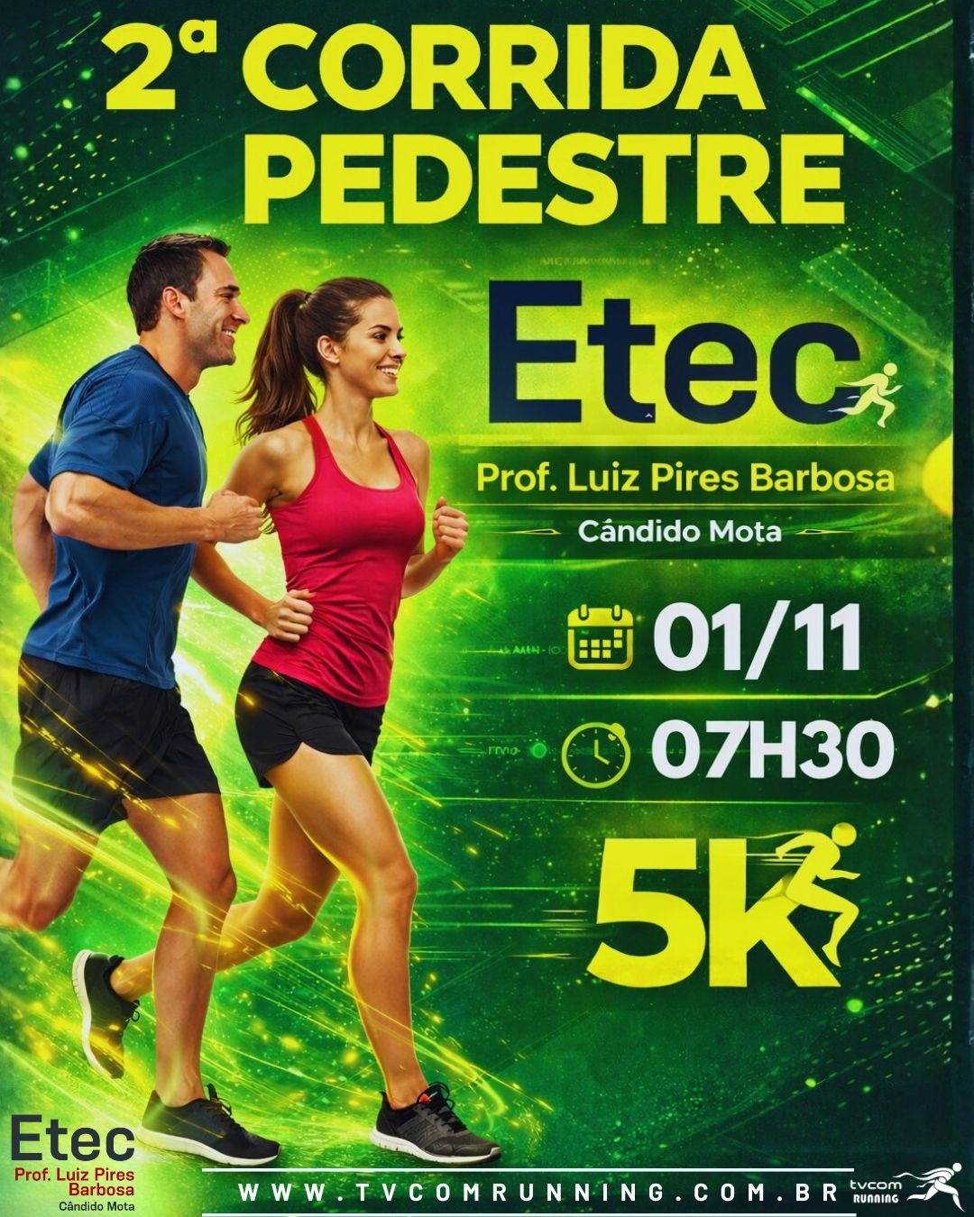 2ª Corrida Pedestre ETEC de Cândido Mota – corrida em Cândido Mota