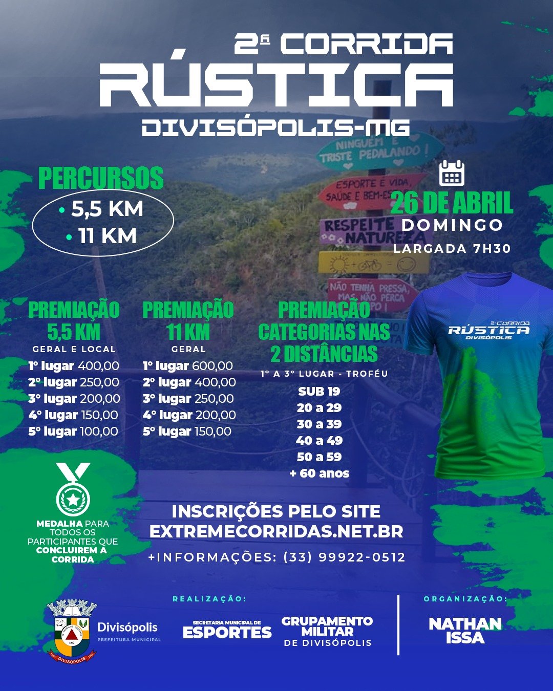 2ª Corrida Rústica de Divisopolis – corrida em Divisopolis