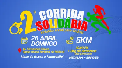 2ª Corrida Solidária Amor e Esperança – corrida em Sobral