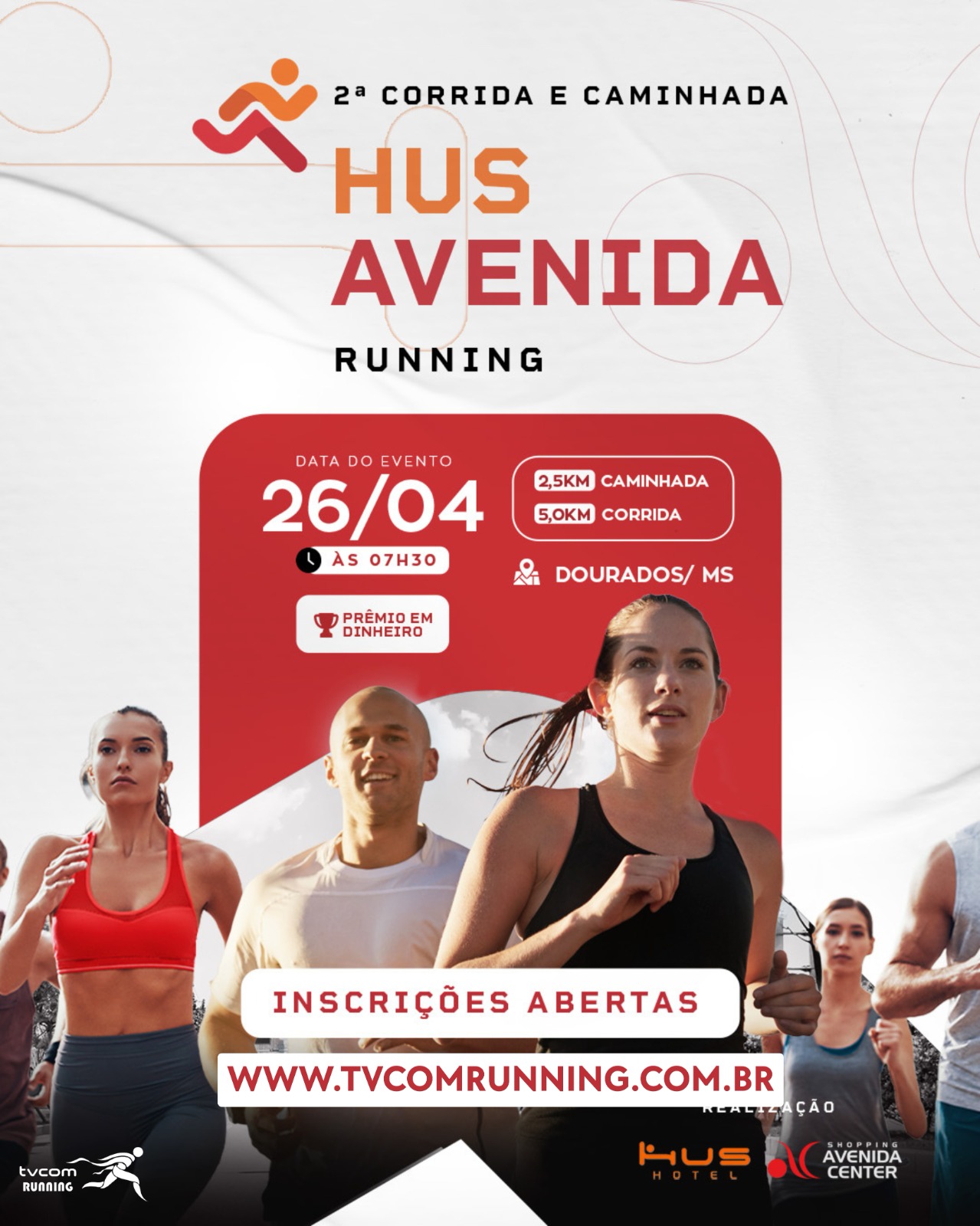 2ª HUS Avenida Running – corrida em Dourados