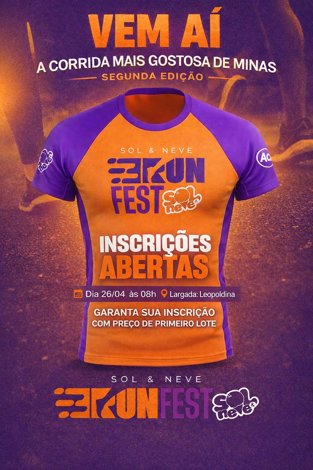 2ª Sol & Neve Run Fest – corrida em Leopoldina