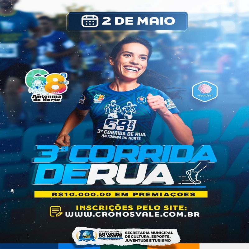 3ª Corrida de Rua de Antonina do Norte – corrida em Antonina do Norte