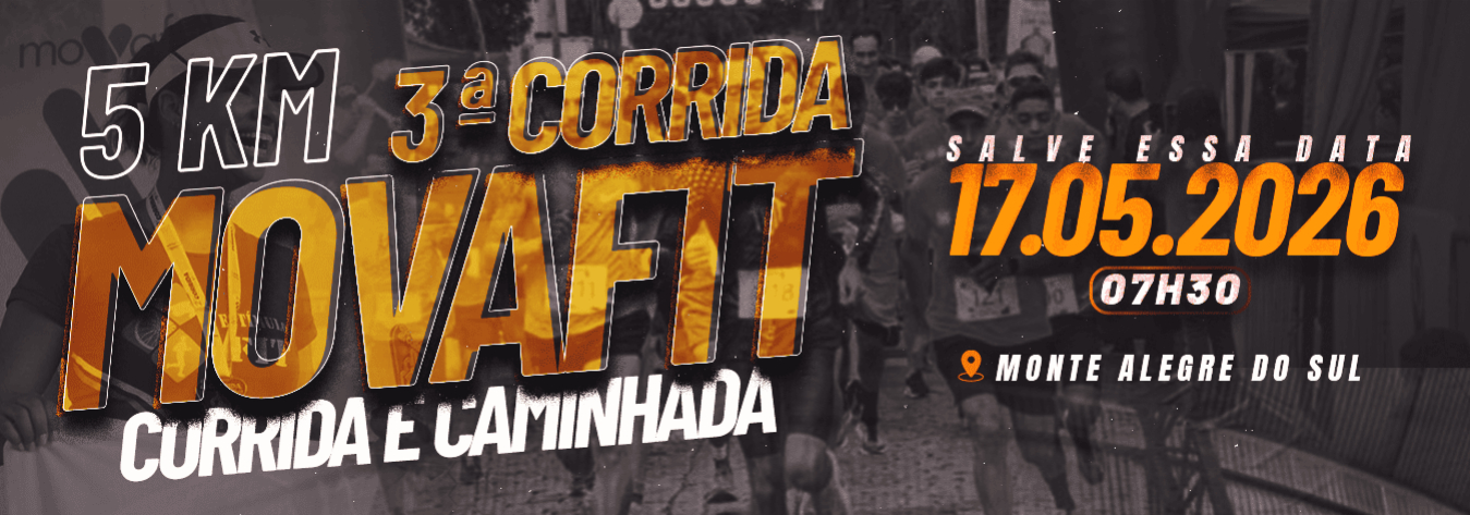 3ª Corrida MovaFit – corrida em Monte Alegre do Sul