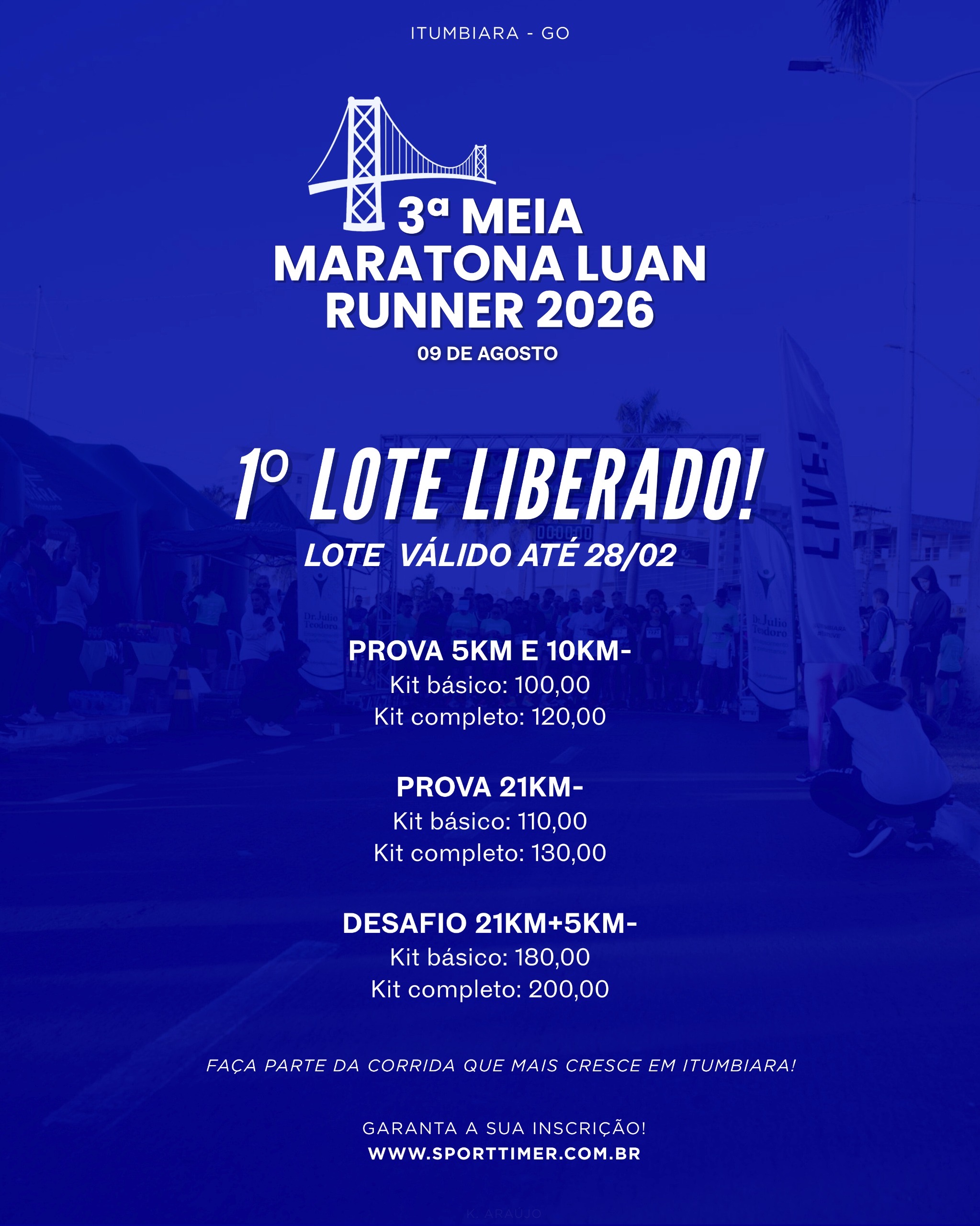 3ª Meia Maratona Luan Runner – corrida em Itumbiara