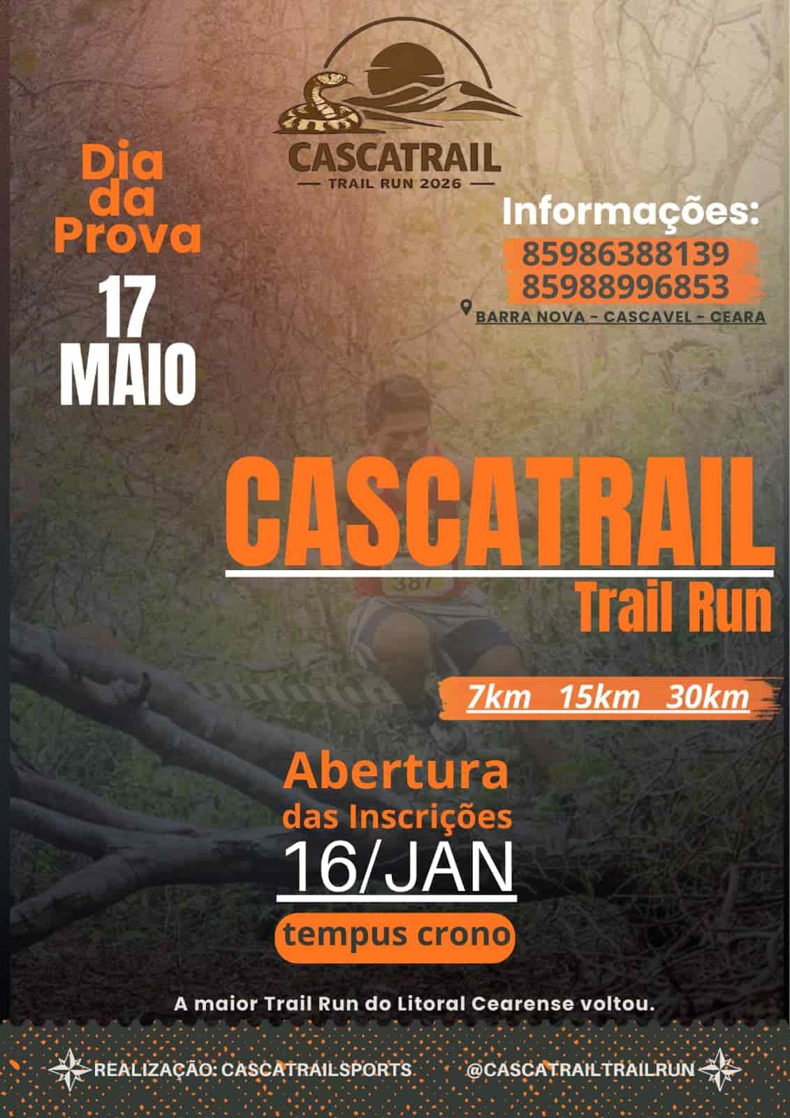 3º Cascatrail Trail Run – corrida em Cascavel
