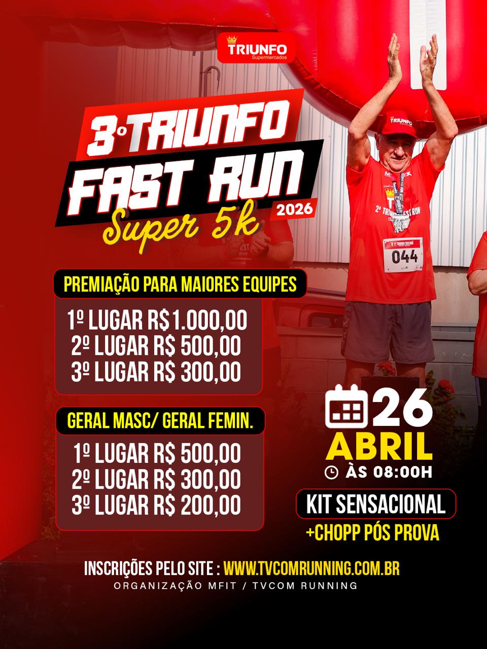 3º Triunfo Fest Run – corrida em Teodoro Sampaio