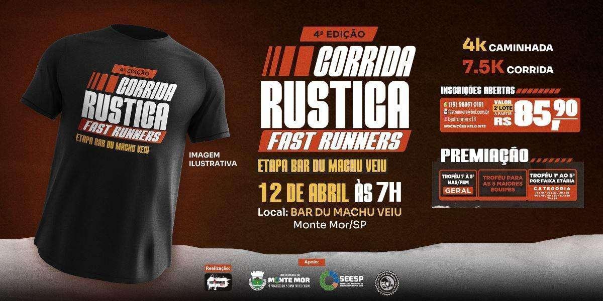 4ª Corrida Rústica Bar Du Machu Veiu – corrida em Monte Mor