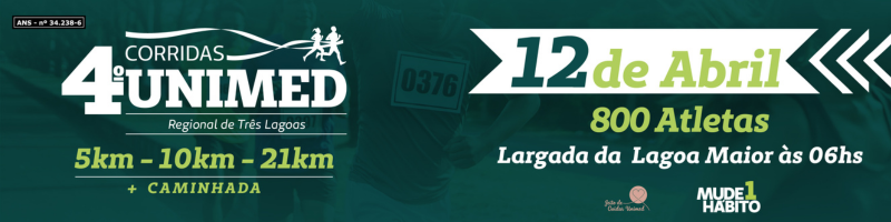 4ª Corrida Unimed Três Lagoas – corrida em Três Lagoas