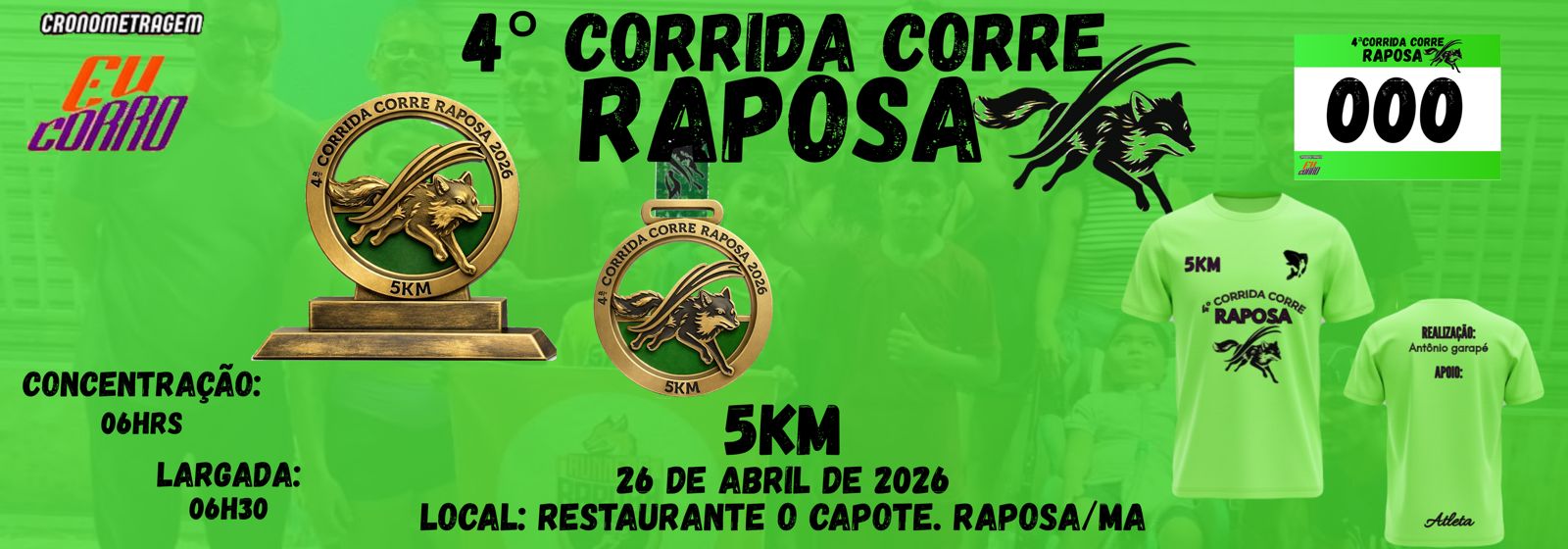 4º Corrida Corre Raposa – corrida em Raposa