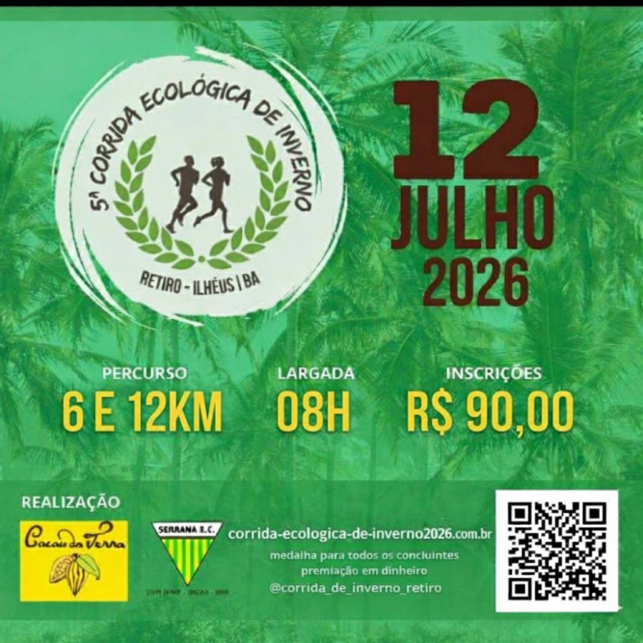 5ª Corrida Ecológica de Inverno do Retiro – corrida em Ilhéus