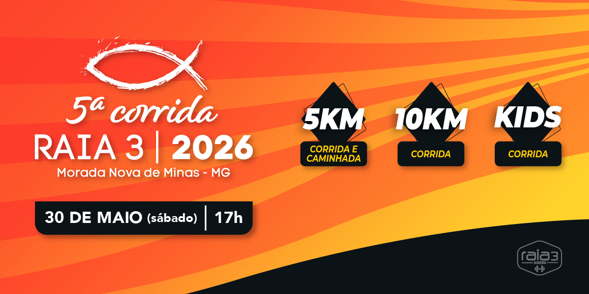 5ª Corrida Raia 3 – corrida em Morada Nova de Minas