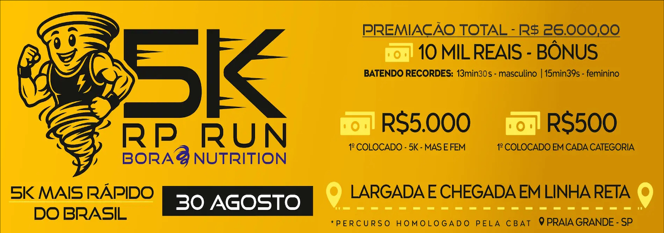 5K RP Run – corrida em Praia Grande