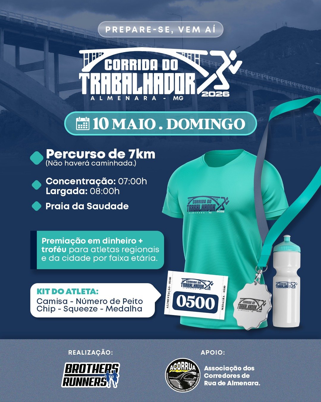 5º Corrida do Trabalhador – corrida em Almenara