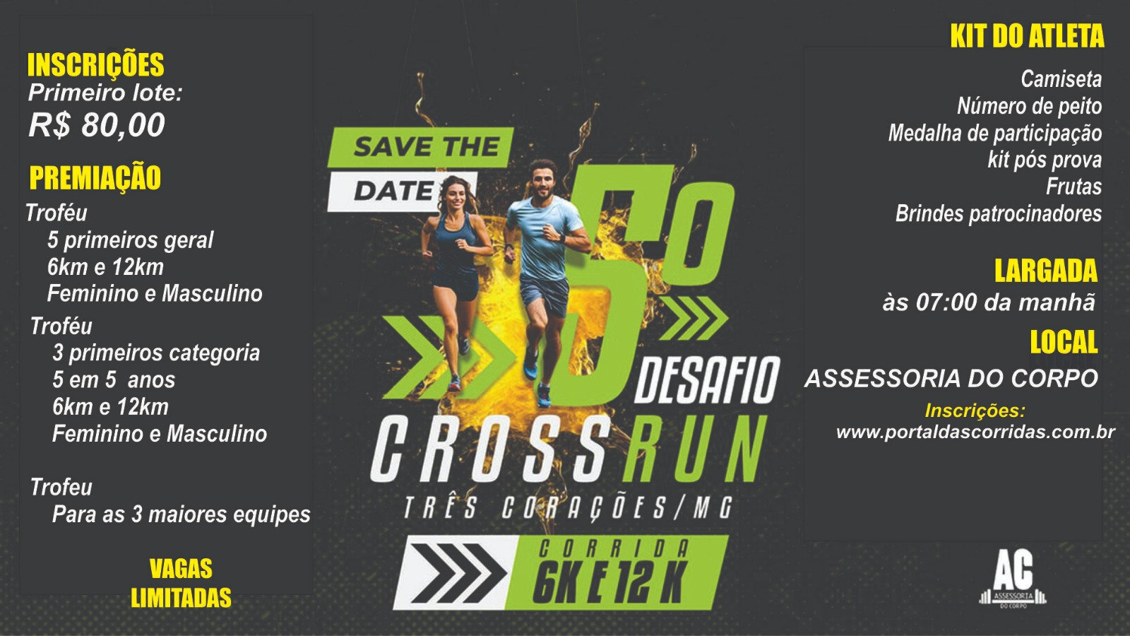 5º Desafio CrossRun – corrida em Três Corações