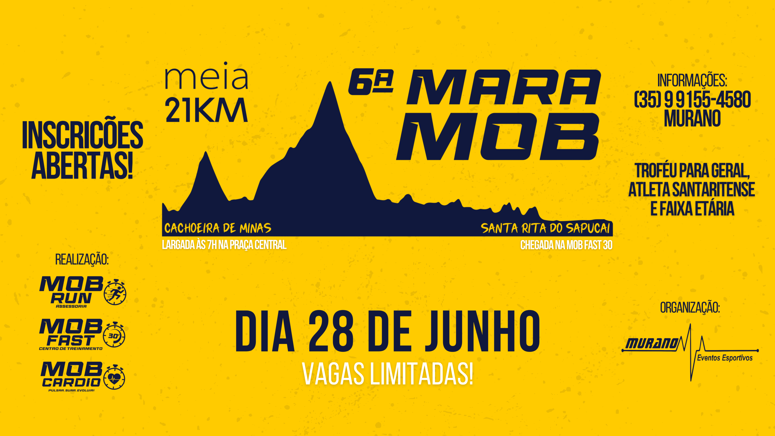 6ª Meia MaraMOB – corrida em Santa Rita do Sapucaí