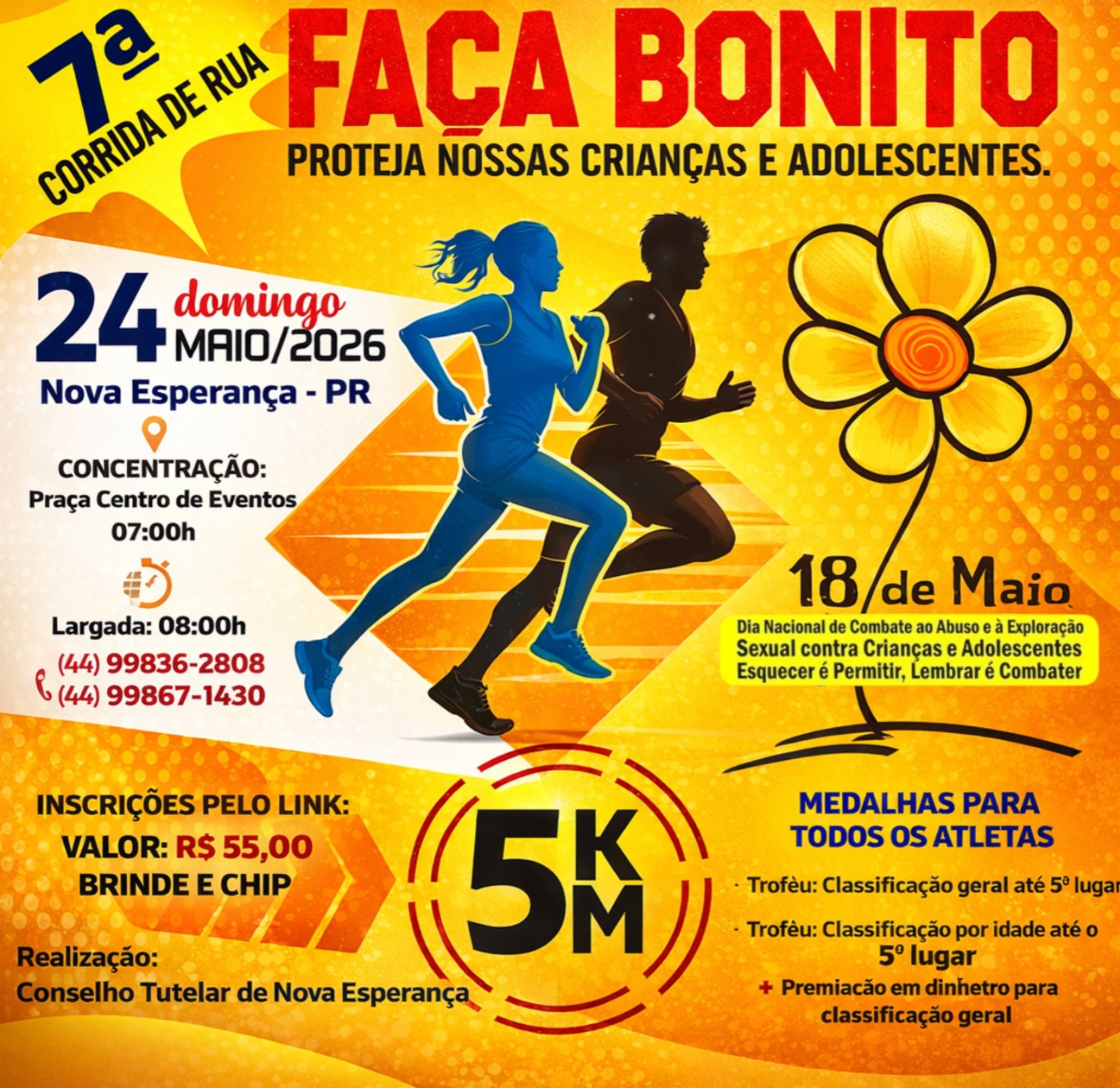 7ª Corrida de Rua Faça Bonito – corrida em Nova Esperança