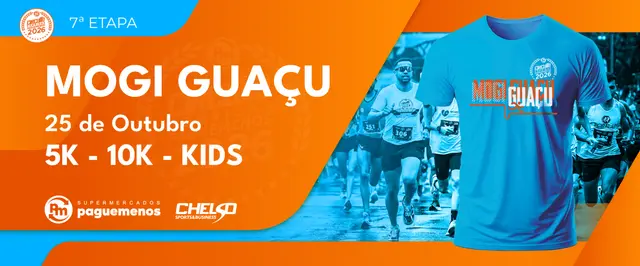 Circuito de Corridas Pague Menos – 7ª Etapa – corrida em Mogi Guaçu
