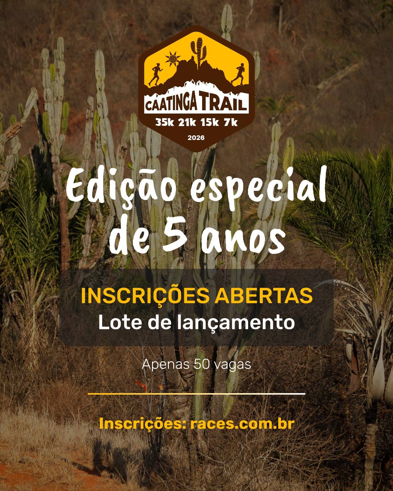Caatinga Trail 2026 – corrida em Vitória da Conquista