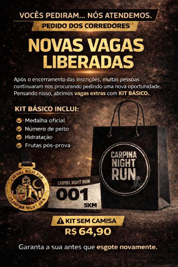 Carpina Night Run – corrida em Carpina