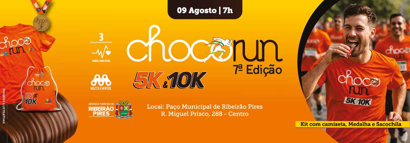 Choco Run – 7ª Edição – corrida em Ribeirão Pires