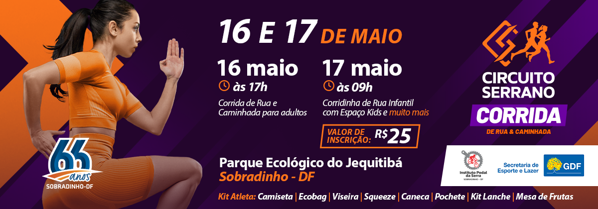 Circuito Serrano Corrida de Rua e Caminhada – corrida em Brasília