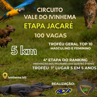 Circuito Vale do Ivinhema – Etapa Jacaré – corrida em Ivinhema