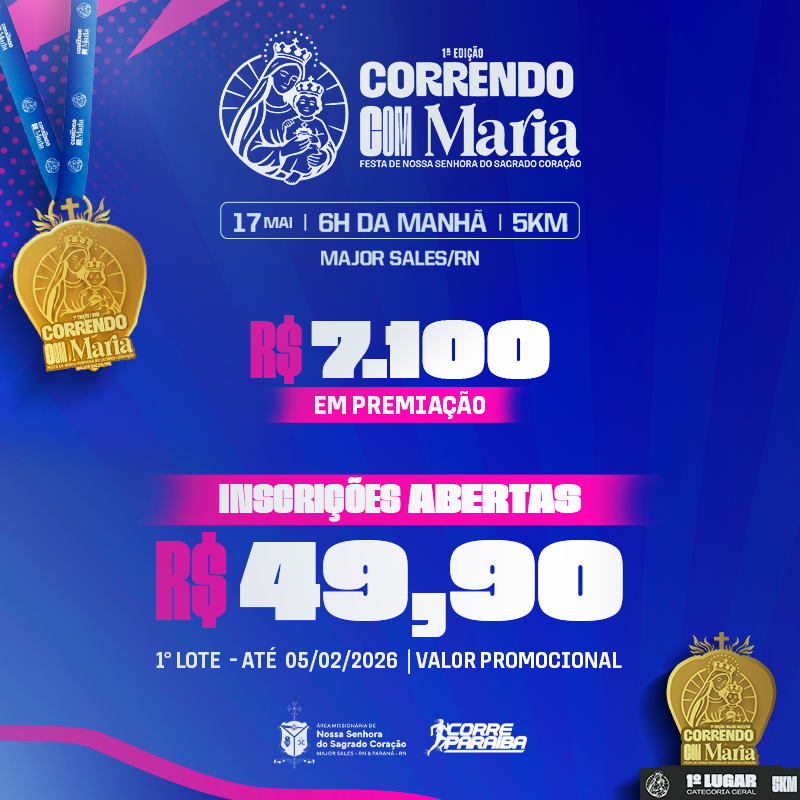 Correndo com Maria – corrida em Major Sales
