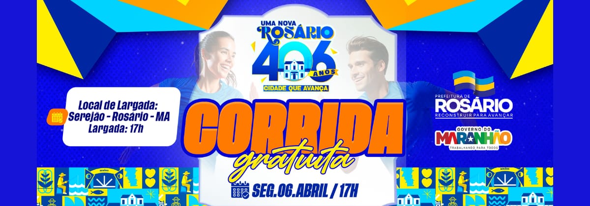 Corrida 406 Anos de Rosário – corrida em Rosário