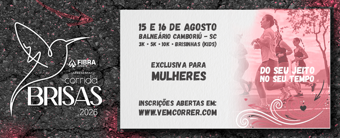 Corrida Brisas 2026 – Exclusiva para Mulheres – corrida em Balneário Camboriú