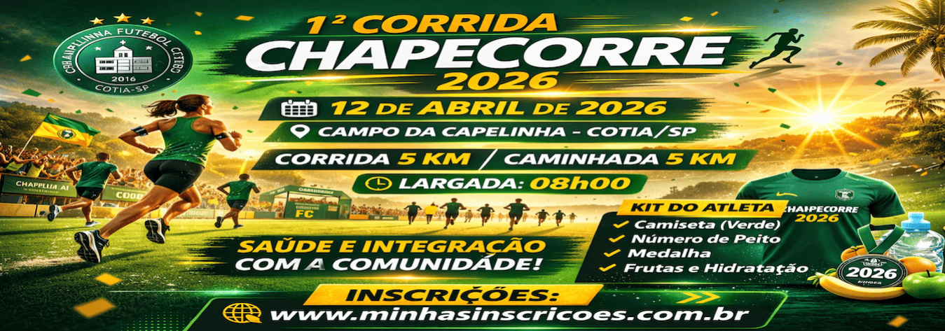 Corrida ChapeCorre 2026 – corrida em Cotia