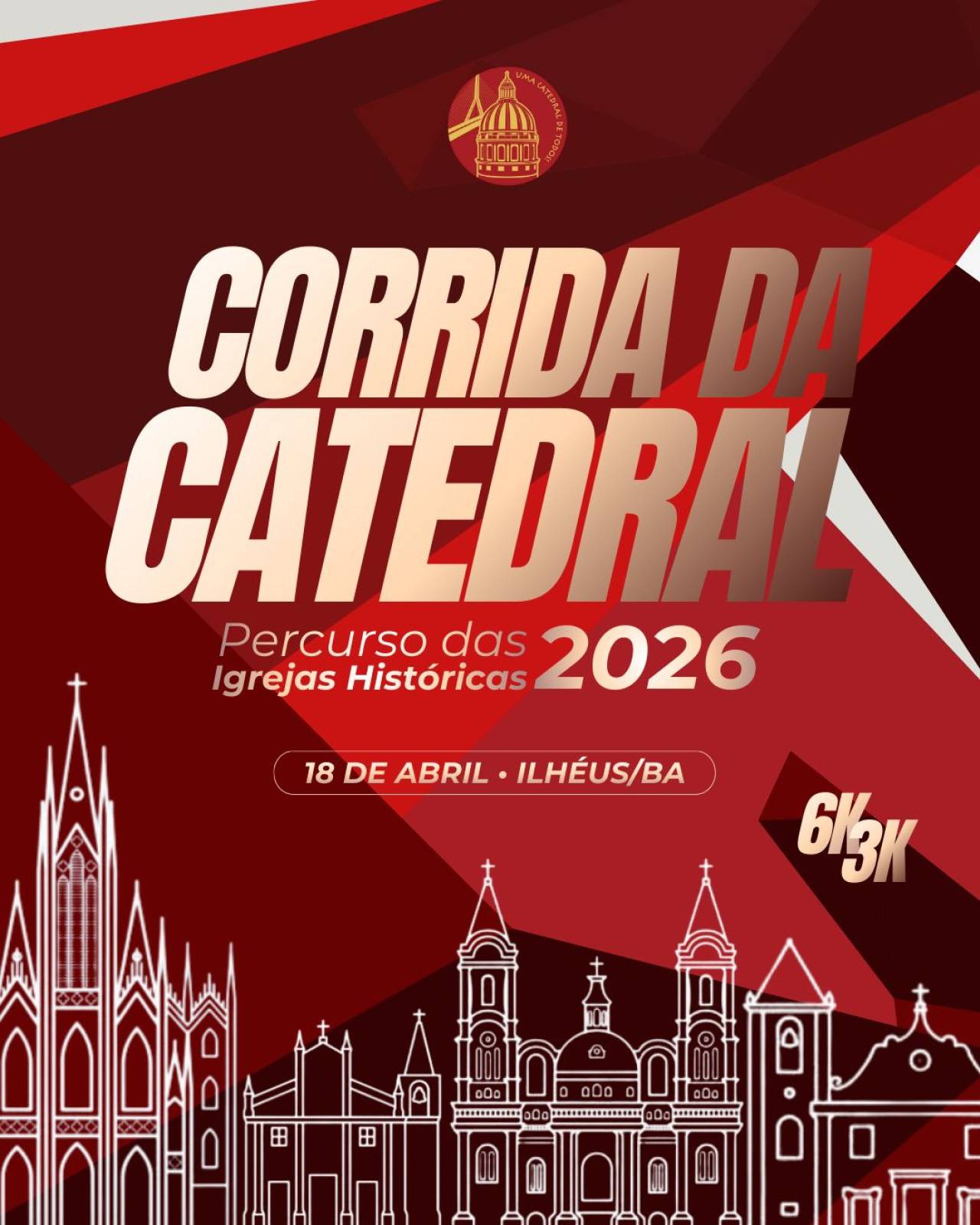 Corrida da Catedral Percurso das Igrejas – corrida em Ilhéus