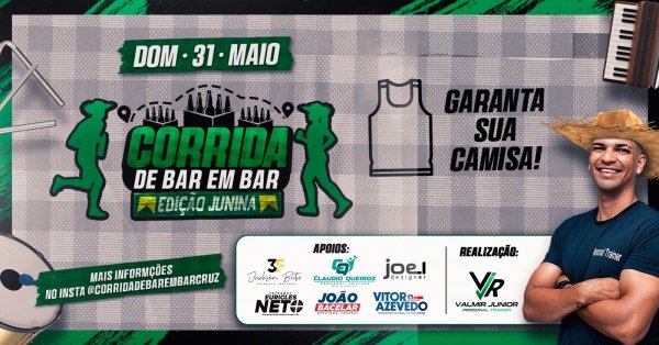 Corrida de Bar em Bar – Edição Junina – corrida em Cruz das Almas