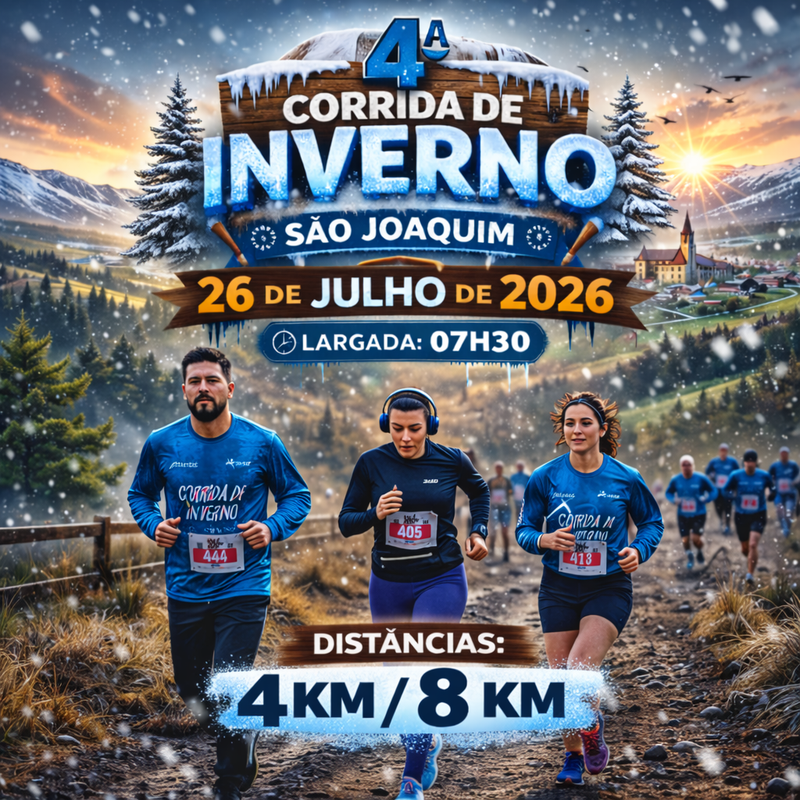 Corrida de Inverno 2026 – corrida em São Joaquim
