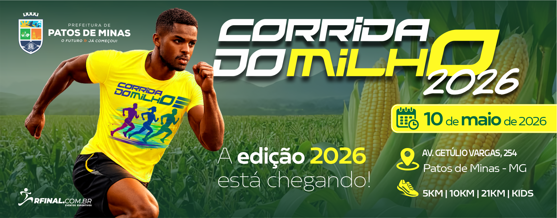 Corrida do Milho 2026 – corrida em Patos de Minas