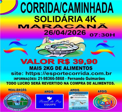 Corrida e Caminhada Solidária – Etapa Maracanã – corrida em Rio de Janeiro
