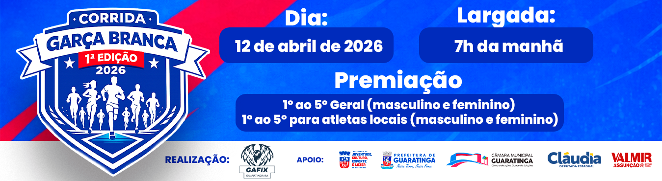 Corrida Garça Branca – corrida em Guaratinga