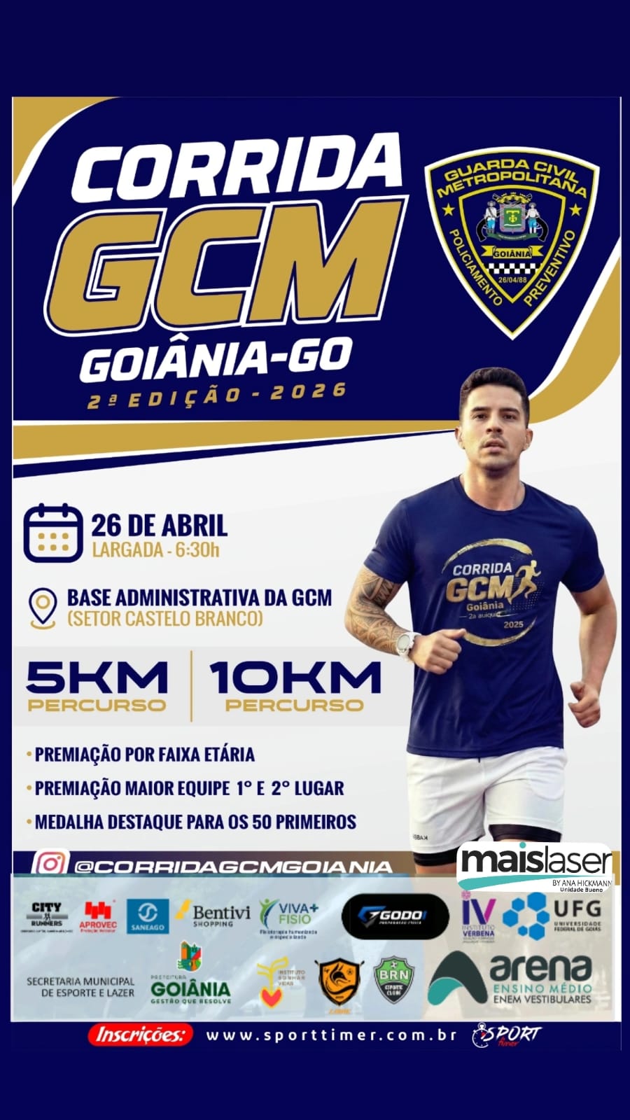 Corrida GCM Goiânia -2 2ª Edição – corrida em Goiânia